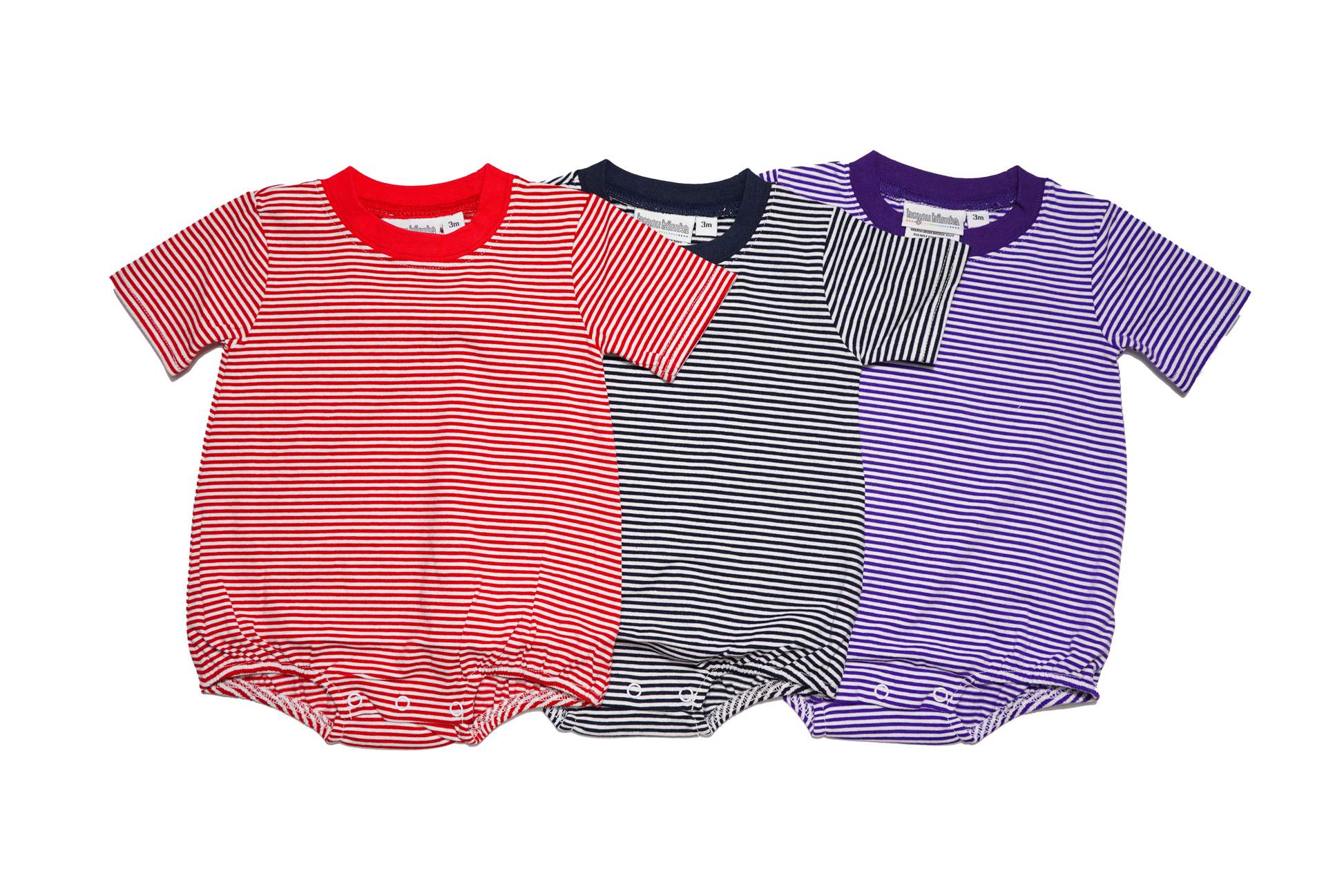 Knit Stripe Short Sleeve T-Shirt Bubble