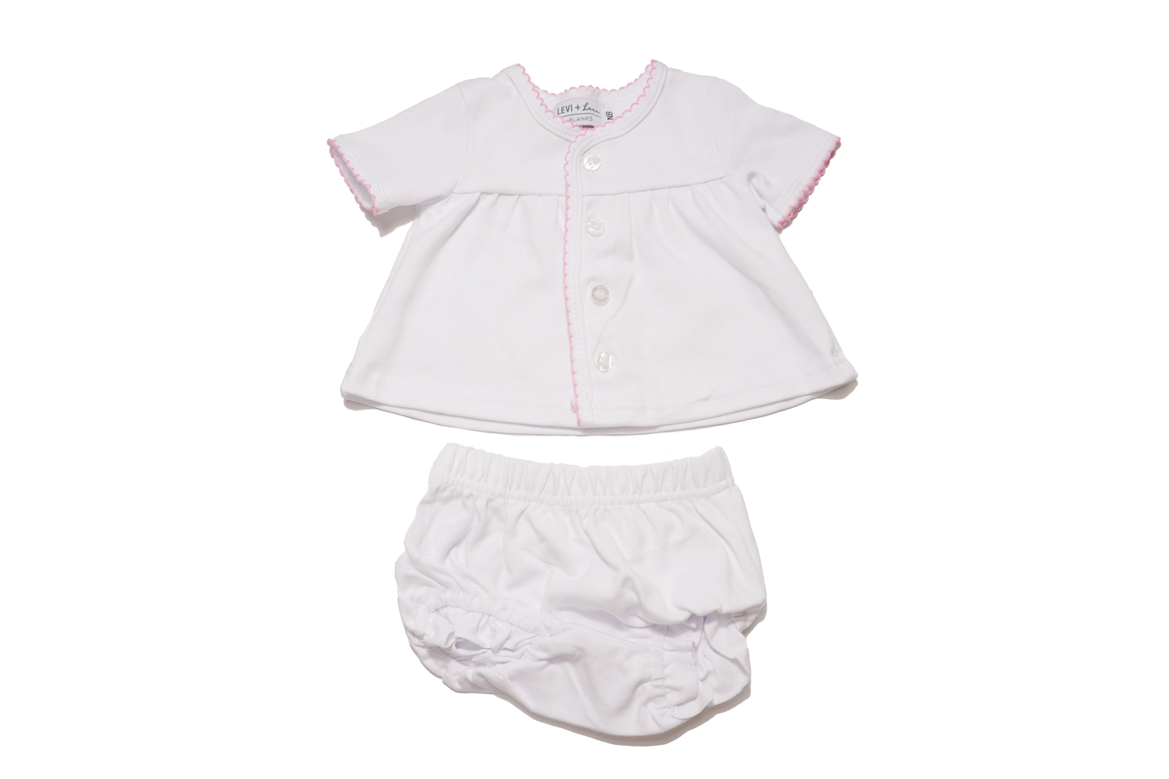 Diaper Set-Picot Trim