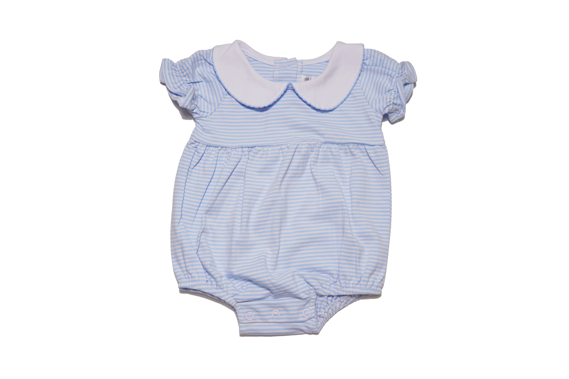 Knit Stripe Peter Pan Collar Bubble