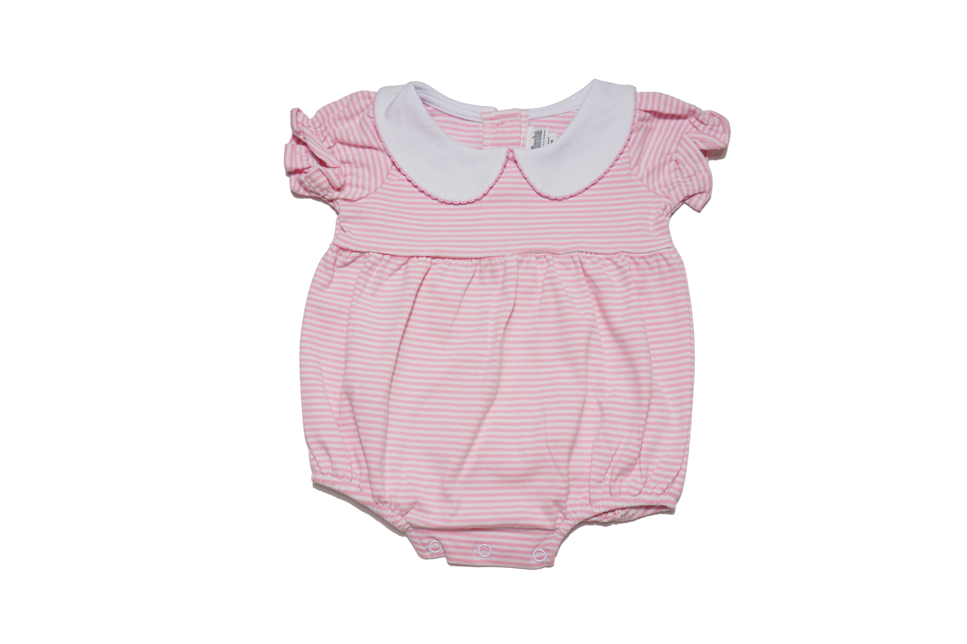 Knit Stripe Peter Pan Collar Bubble