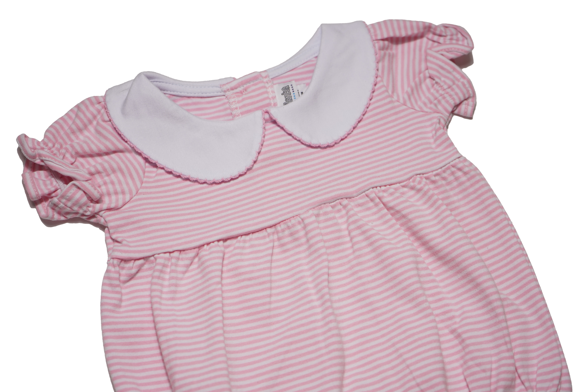 Knit Stripe Peter Pan Collar Bubble