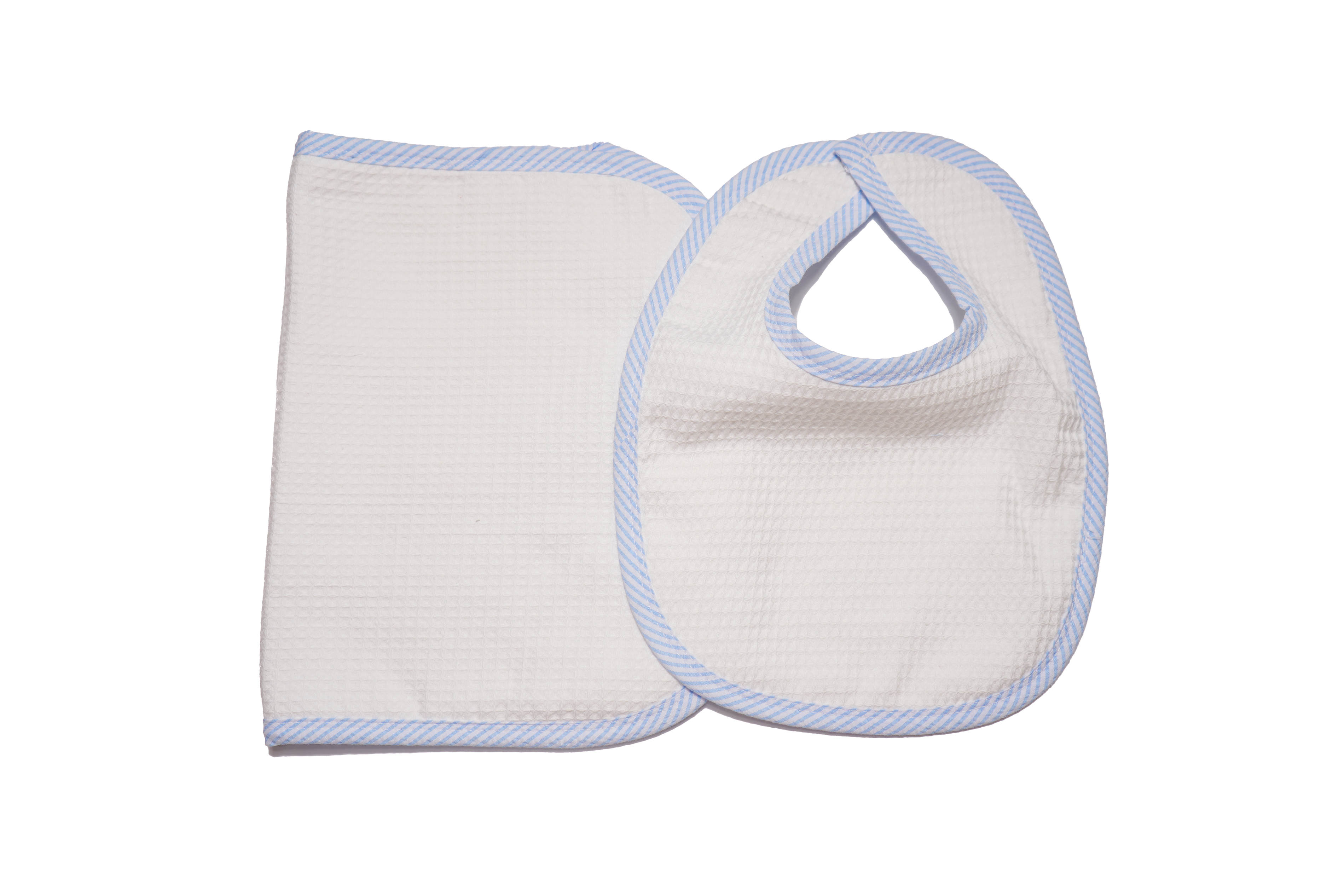 Seersucker Bip and Burp Set