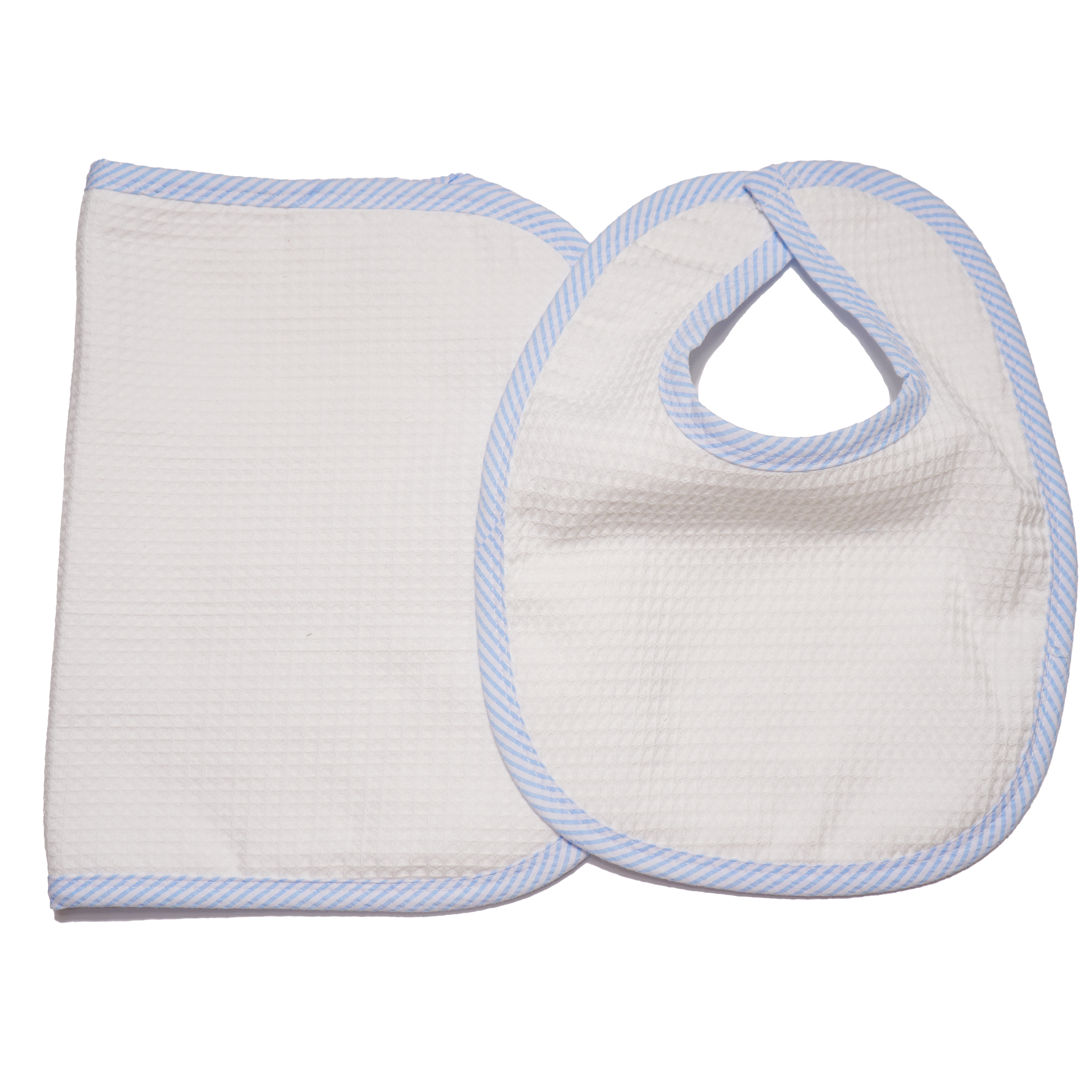 Seersucker Bip and Burp Set