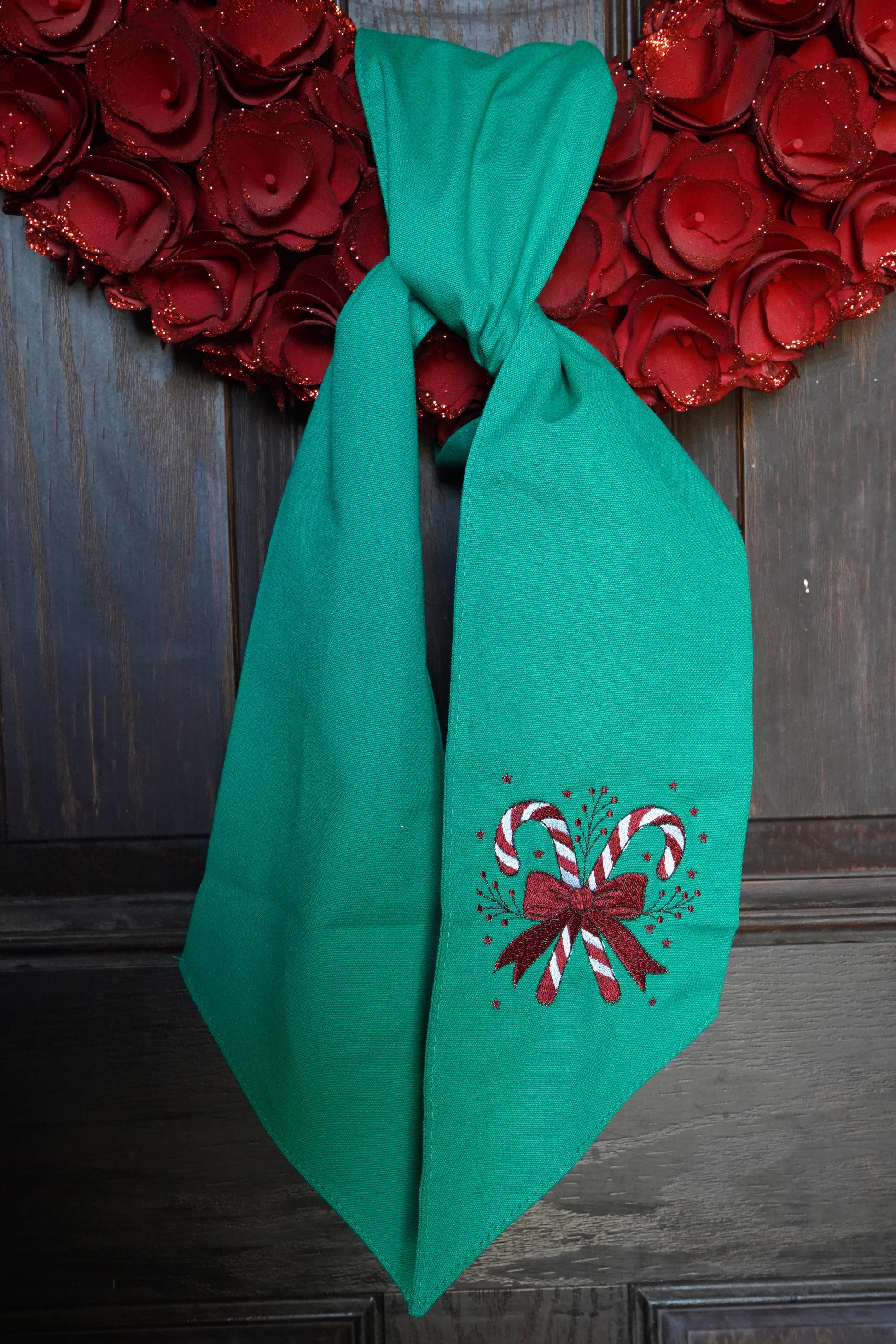 Holiday Wreath Sash