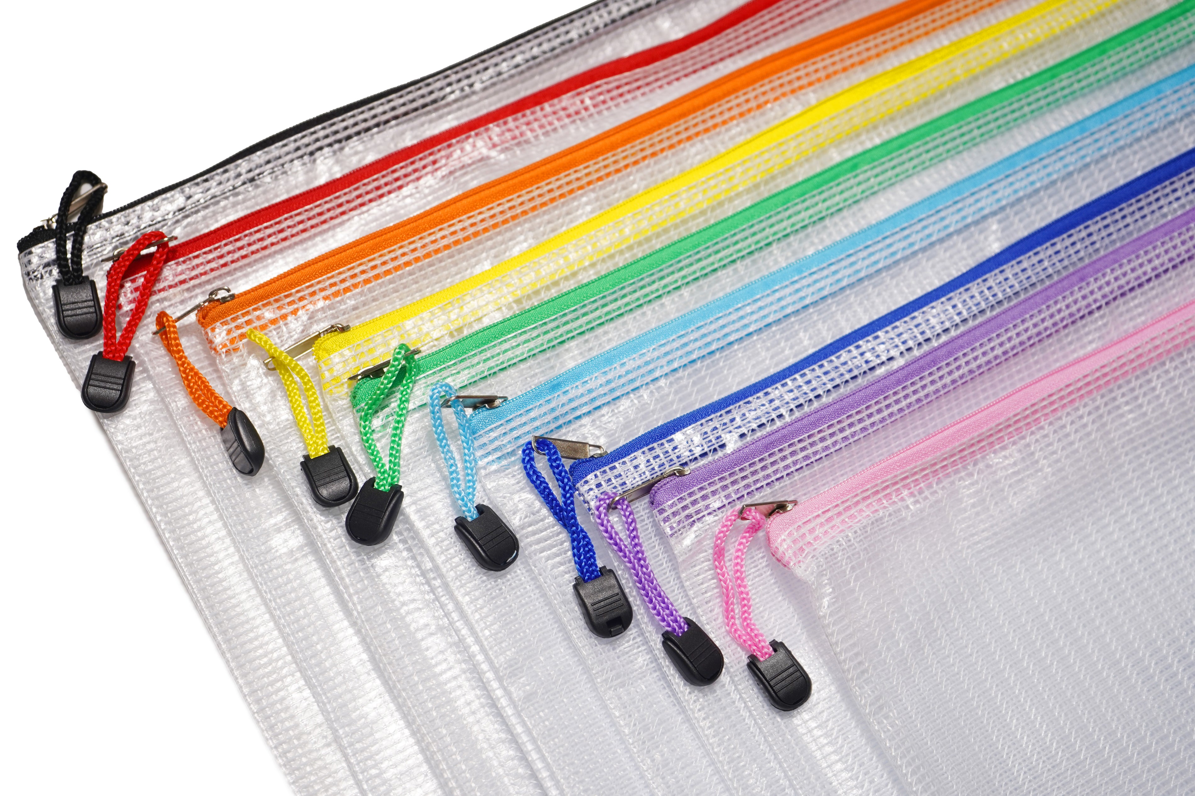 Waterproof mesh zipper pouch