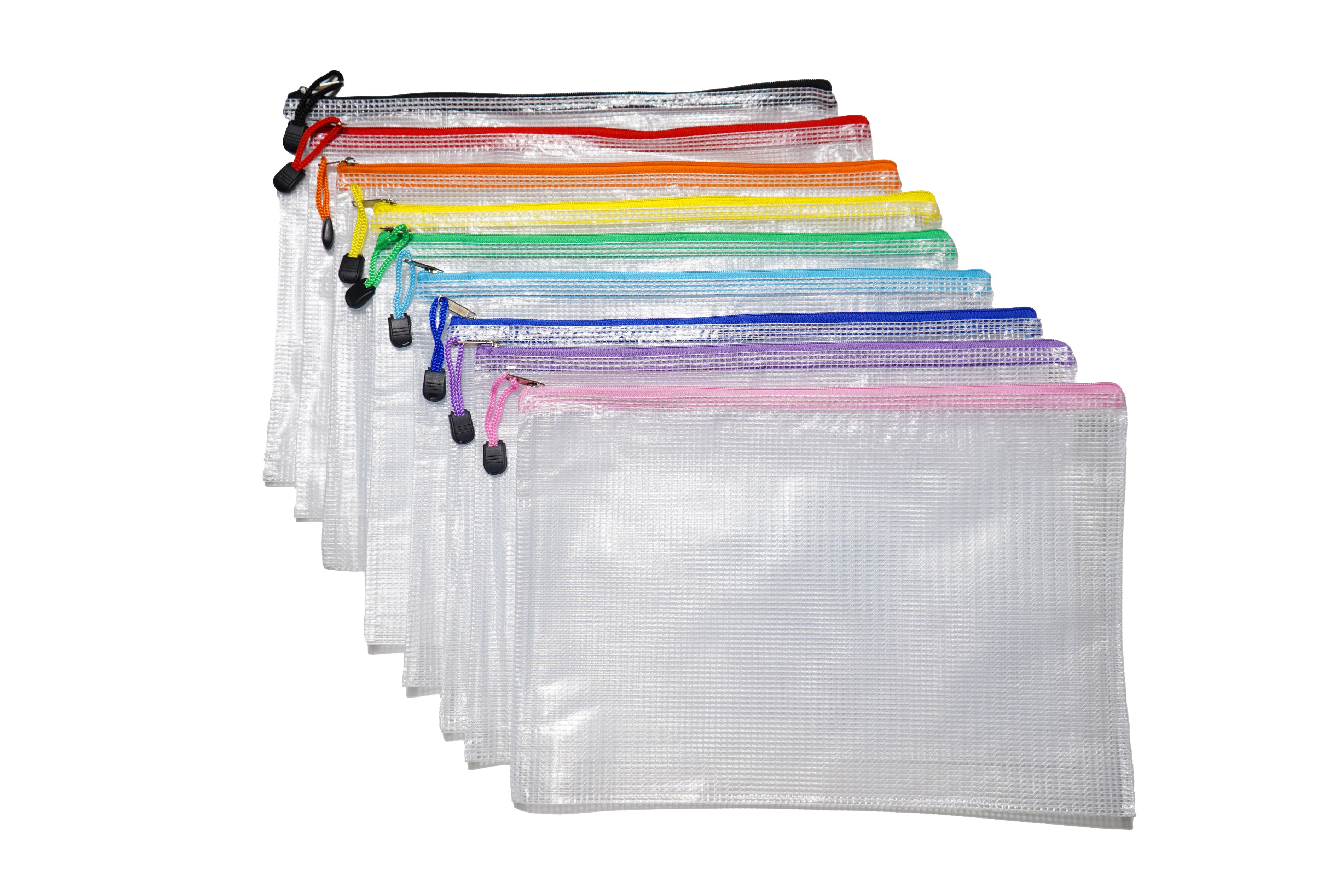 Waterproof mesh zipper pouch