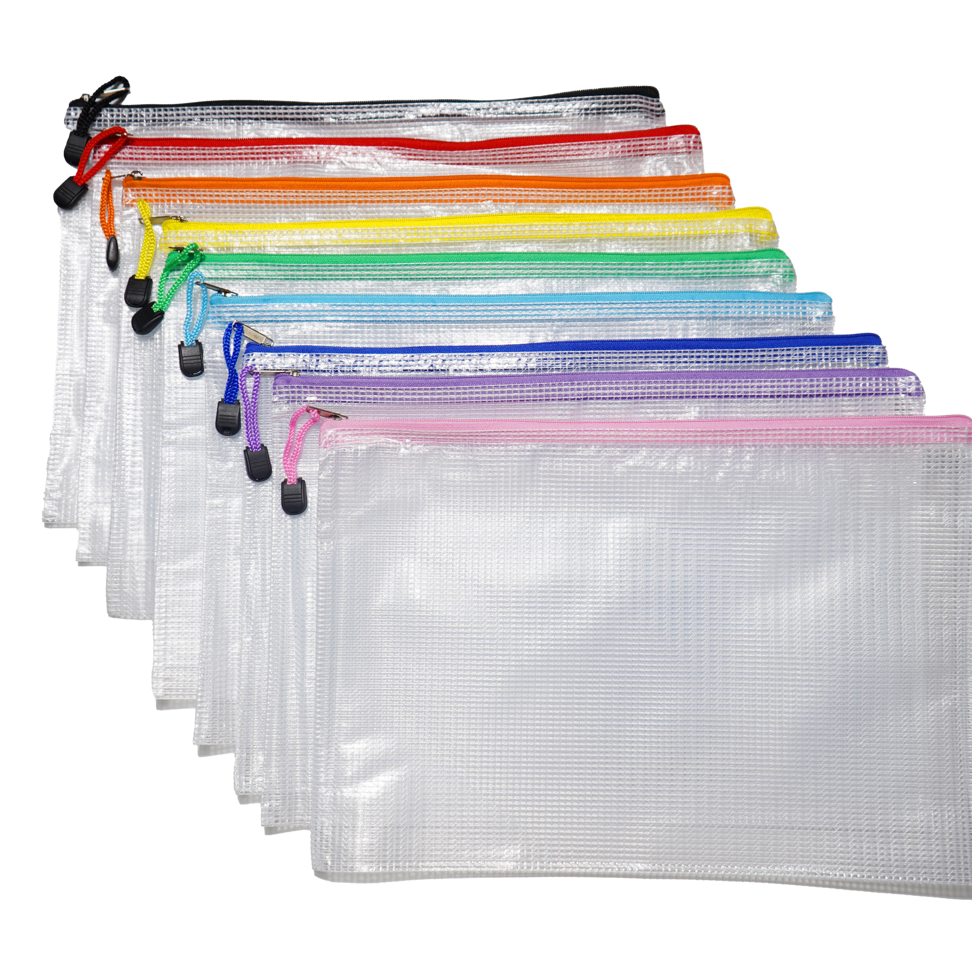 Waterproof mesh zipper pouch